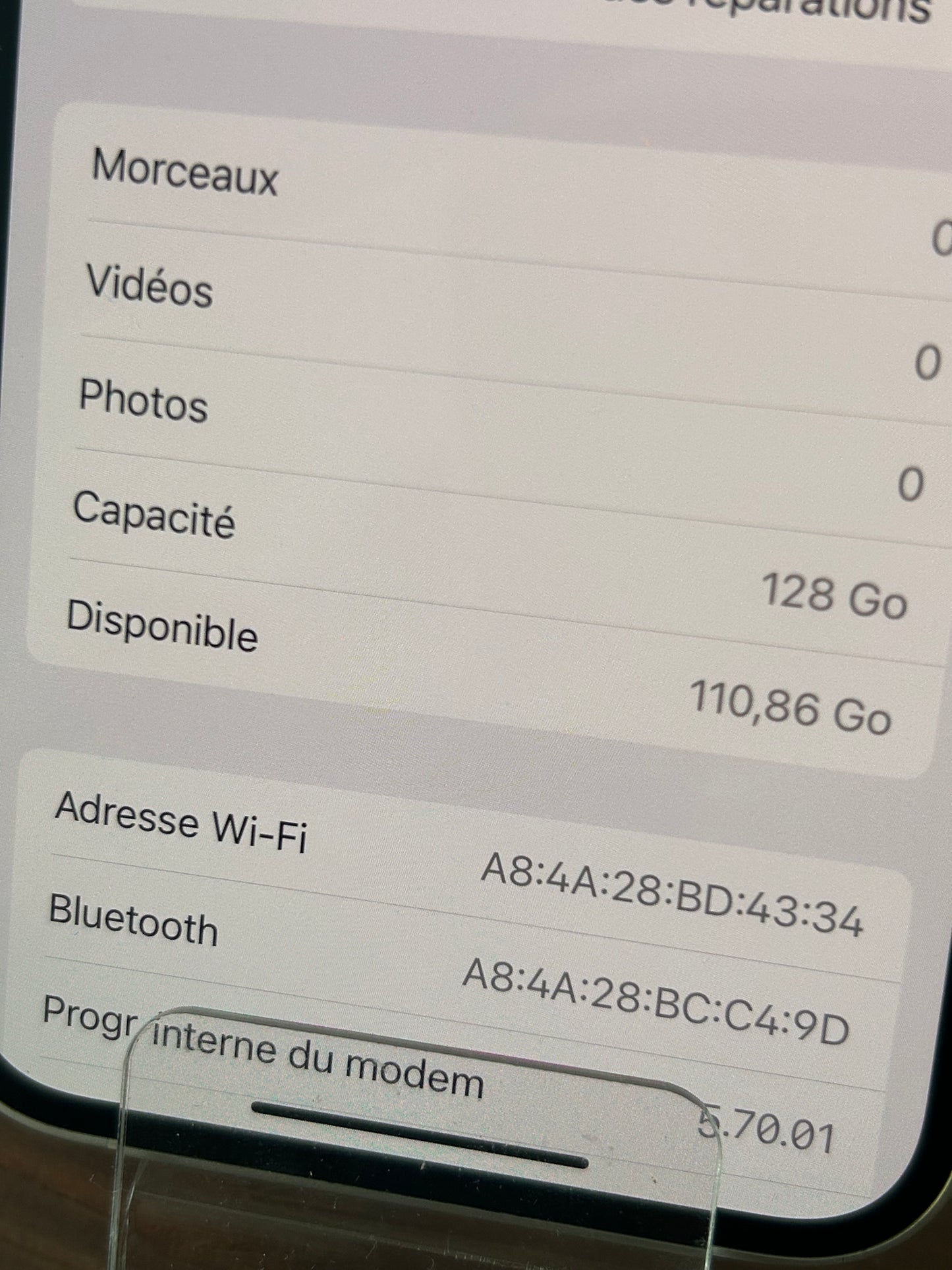 iPhone 12 Blanc 128 Go – Très Bon État, Batterie Neuve, Débloqué, iCloud Supprimé