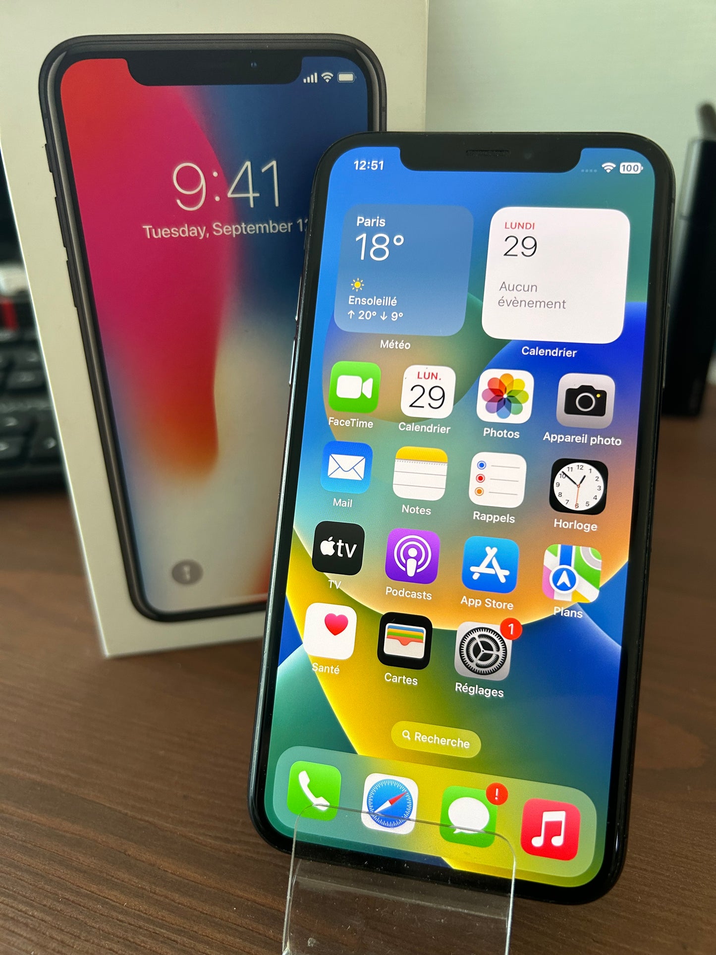 📱 iPhone X Gris Sidéral – 256 Go – Très Bon État Général