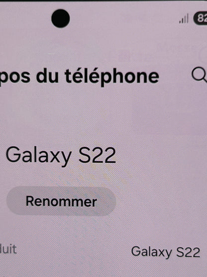 📱 Samsung Galaxy S22 Noir – 128 Go – Très Bon État Général