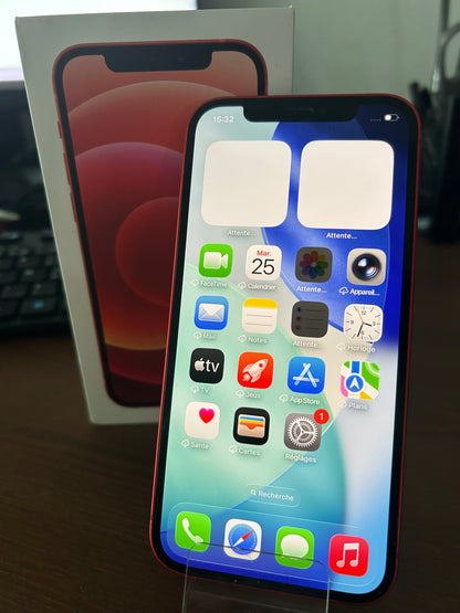 📱 iPhone 12 Rouge (Product RED) – Très Bon État Général, Comme Neuf