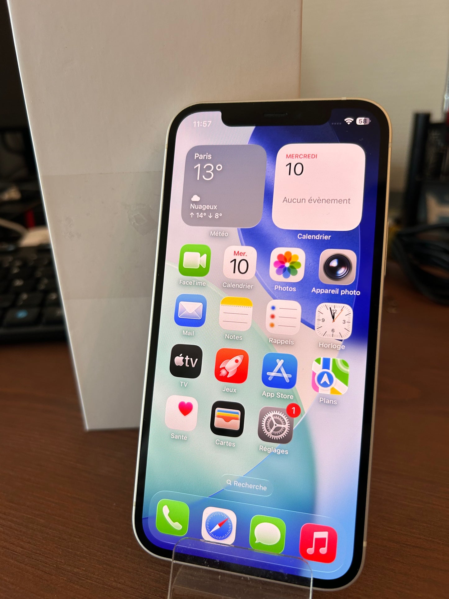 iPhone 12 Blanc 128 Go – État Comme Neuf, Batterie 100%, Débloqué