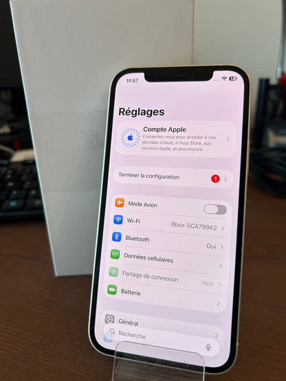 iPhone 12 Blanc 128 Go – État Comme Neuf, Batterie 100%, Débloqué