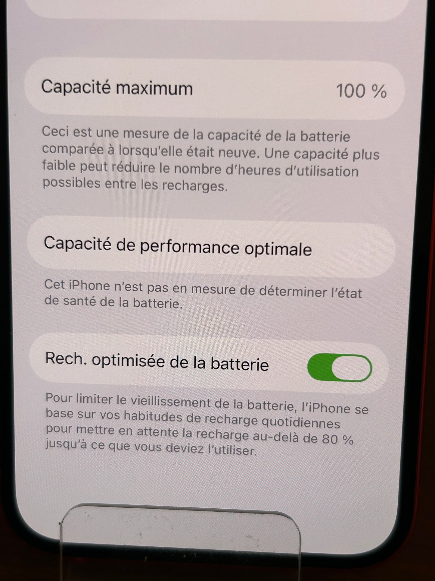 iPhone 12 Rouge 128 Go – Écran d’origine, État Comme Neuf, Batterie 100 %, Débloqué