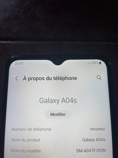 Samsung Galaxy A04s - 32 Go - Noir