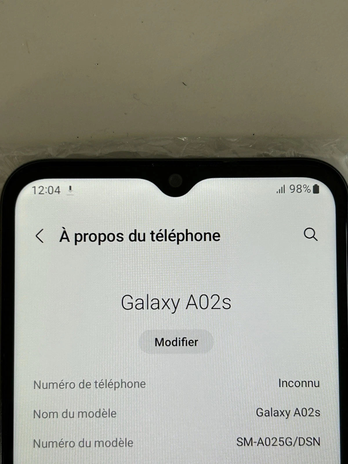 Samsung Galaxy A02s - 32 Go - Noir