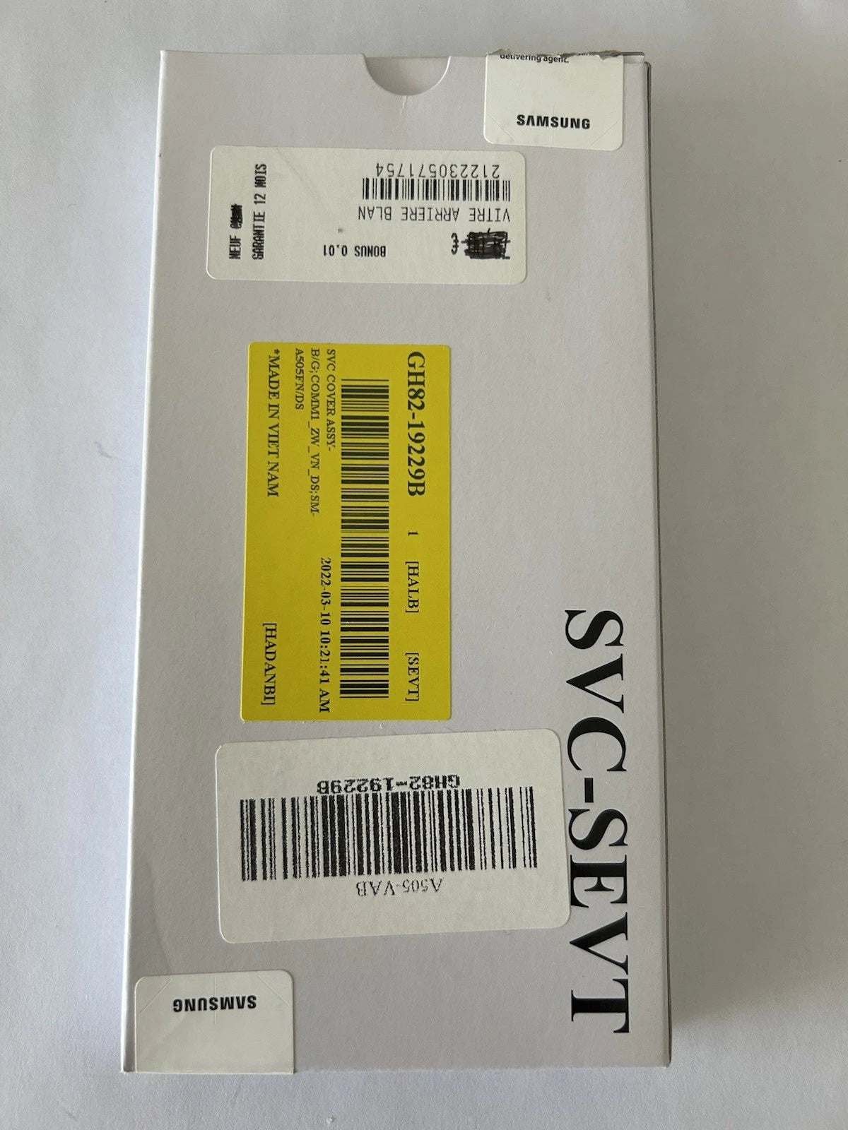 🔲 Vitre Arrière Blanche Samsung Galaxy A50 A505F – Original Service Pack OEM