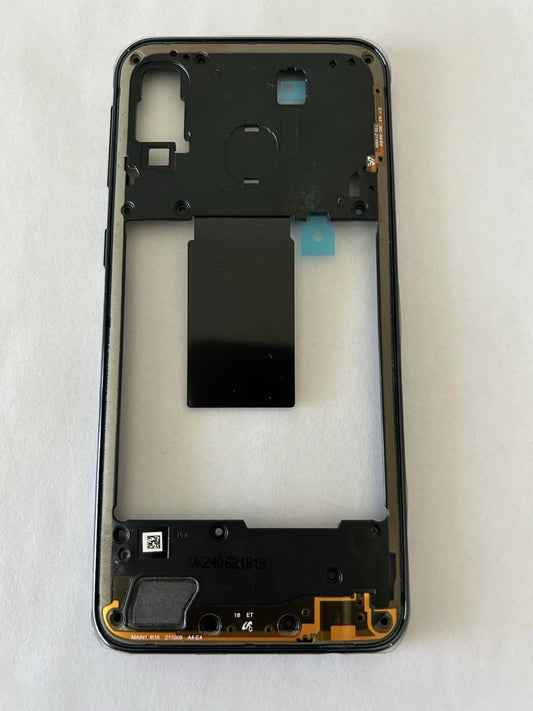 🔲 Originale Châssis Intermédiaire Noir pour Samsung Galaxy A40 (A405F)