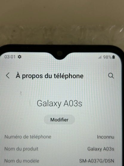 Samsung Galaxy A03s Noir