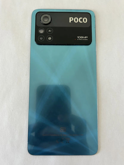 🔲 Vitre arrière couvercle cache batterie POCO X4 Pro 5G – Bleu