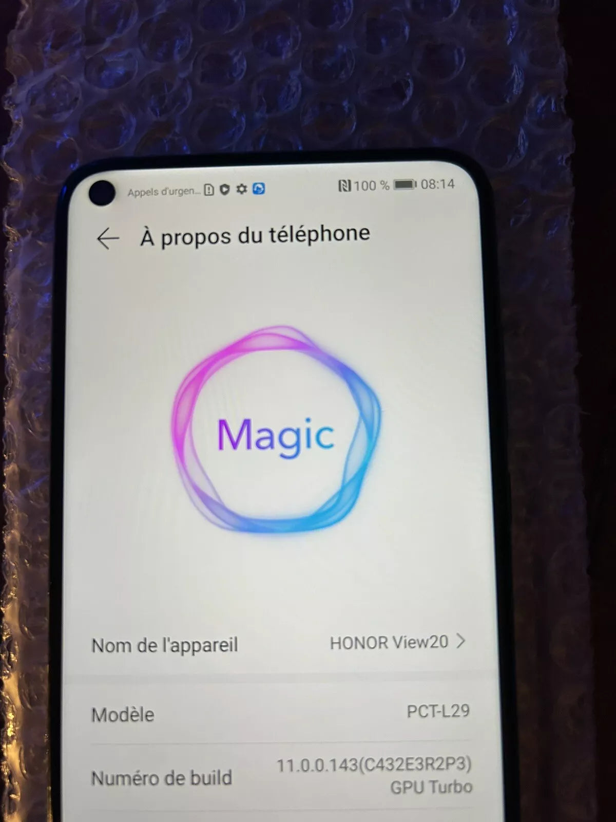 Honor View 20 - Bon état - D’occasion