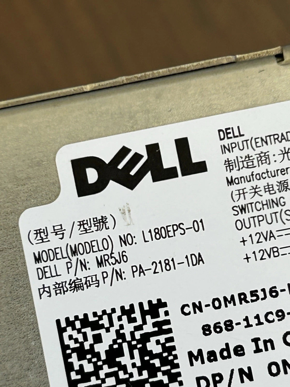 🔌Alimentation Dell Optiplex 5070 L180EPS-01