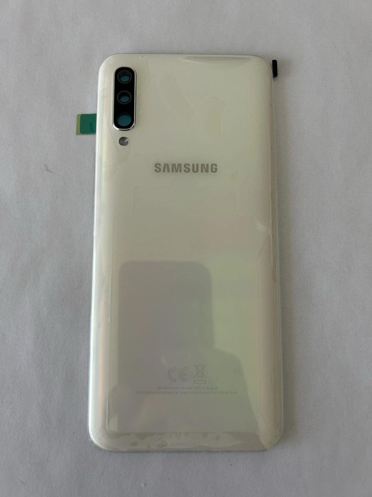 🔲 Vitre Arrière Blanche Samsung Galaxy A50 A505F – Original Service Pack OEM