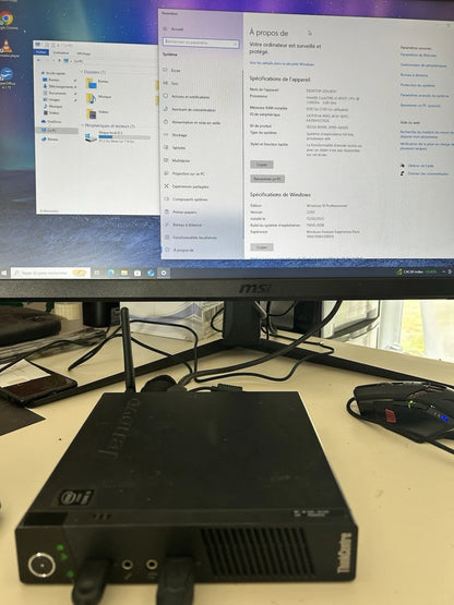🖥️ Lenovo M93 – Intel Core i3-4150T, 8 Go, 128 Go SSD